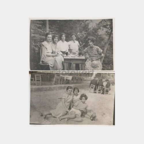 1933 Altınkum ve Büyükdere Fıstıksuyu Genç Kızlar 2 Adet Fotoğraf