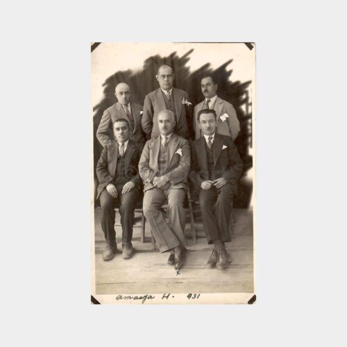 1931 Amasya Önemli Kişiler Stüdyo Fotoğrafı