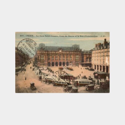 1923 Anadoluhisarı Damgalı Paris Kartpostal