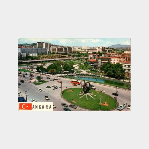 Ankara Genel Görünüş -Hitit Güneşi Kursu- Kartpostal