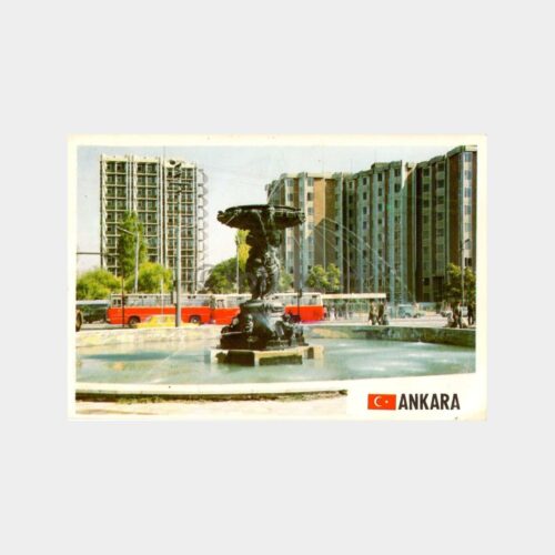 1975 Ankara Tandoğan Meydanı Konulu Kartpostal