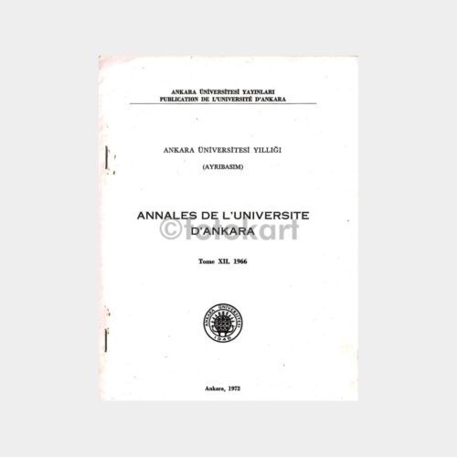 1972 Ankara Üniversitesi Yıllık Broşürü
