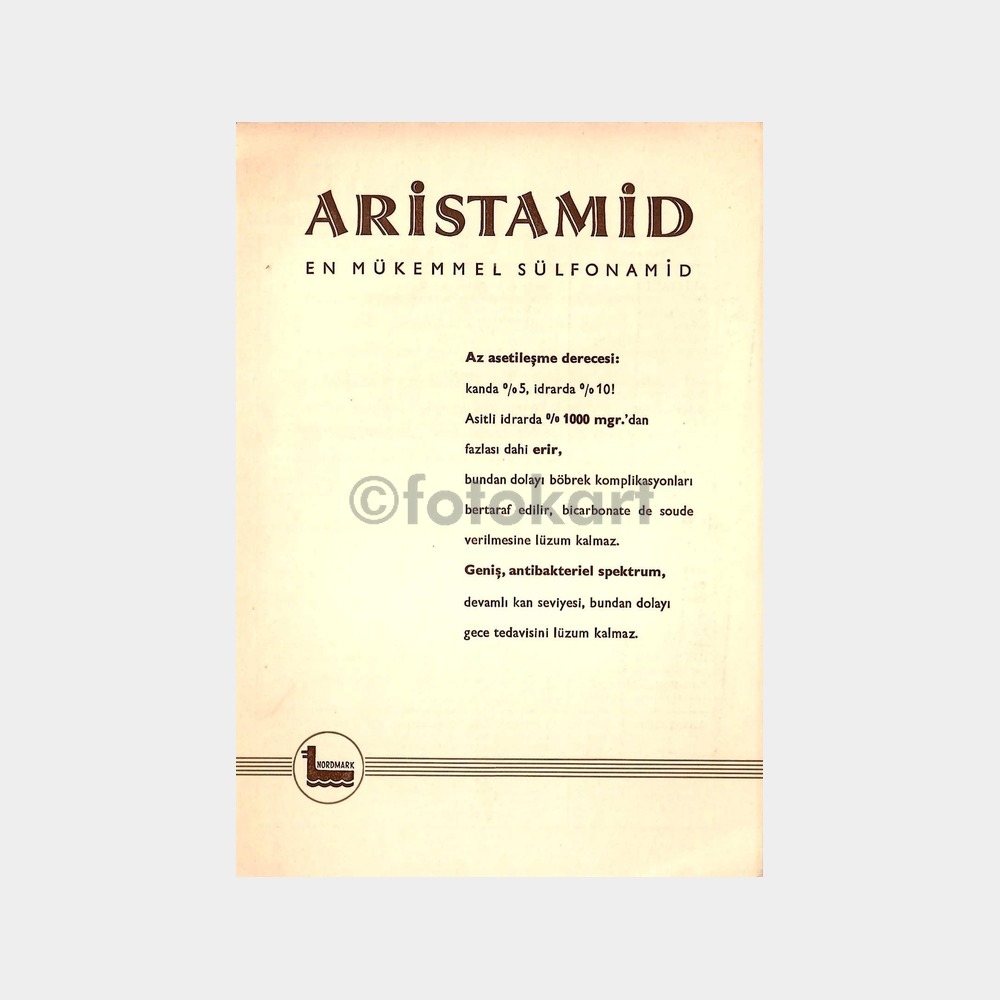 Aristamid-Nordmark - Eski İlaç Prospektüsü