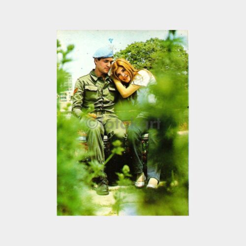 Asker ve Sevgilisi Fantezi Kartpostal