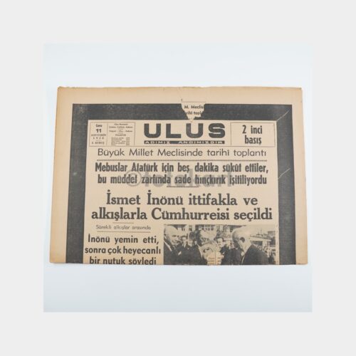 Atatürk'ün Ölümü - Ulus Gazetesi Orijinal Nüsha, 11 Kasım 1938