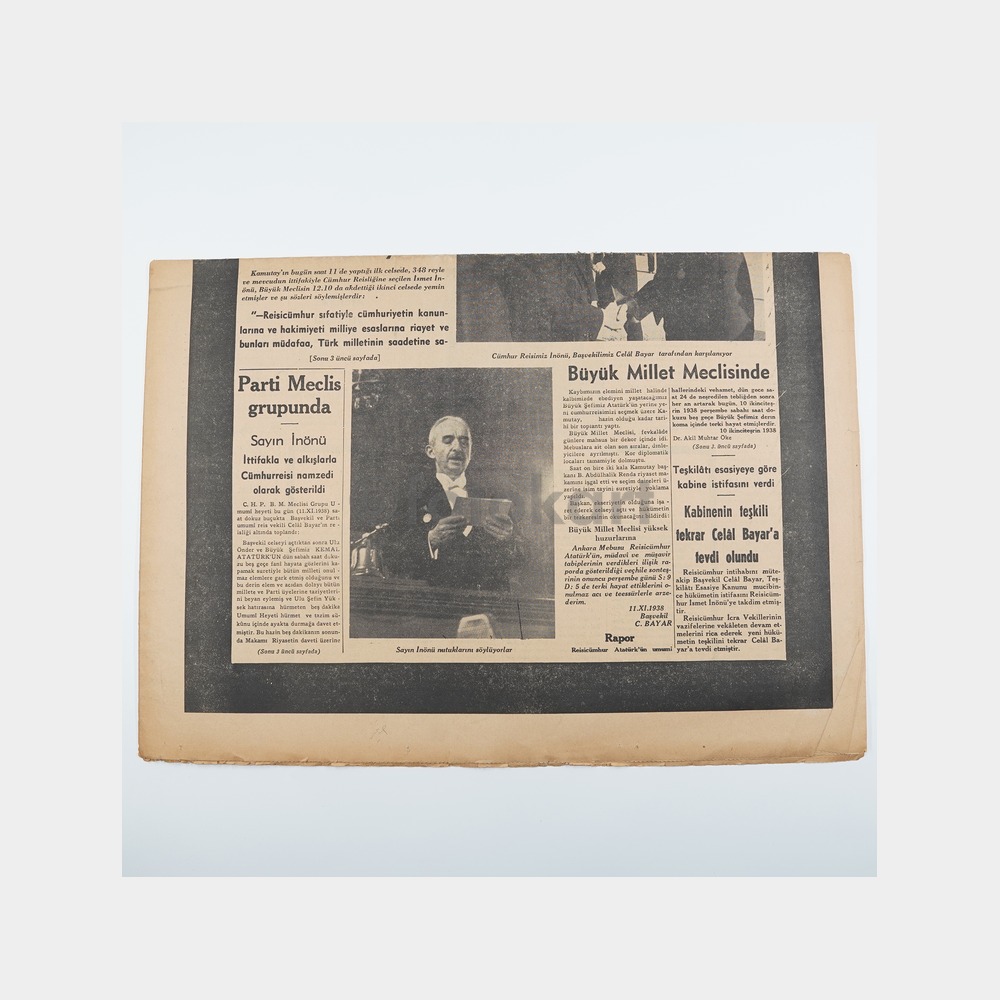 Atatürk'ün Ölümü - Ulus Gazetesi Orijinal Nüsha, 11 Kasım 1938 - Görsel 2