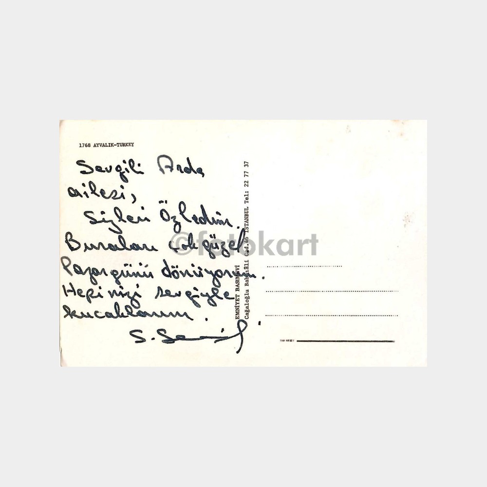 Ayvalık Sahil Kartpostal - Görsel 2