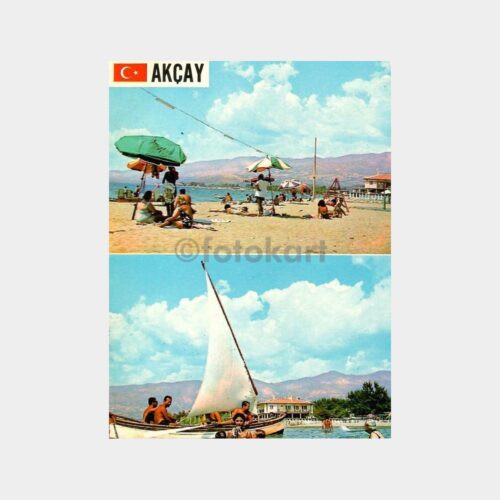 Balıkesir Akçay Plajı Kartpostal