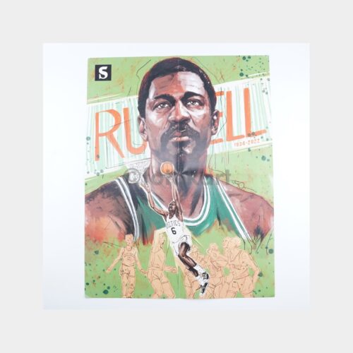 Bill Russell, NBA Boston Celtics Basketbolcu, Sokrates Dergi Poster