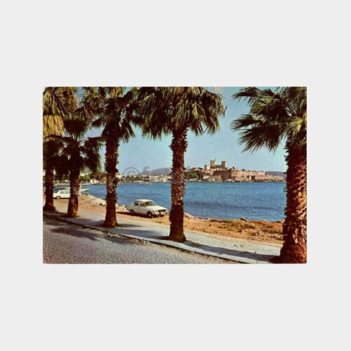 Bodrum Kalesi Pullu Damgalı Kartpostal