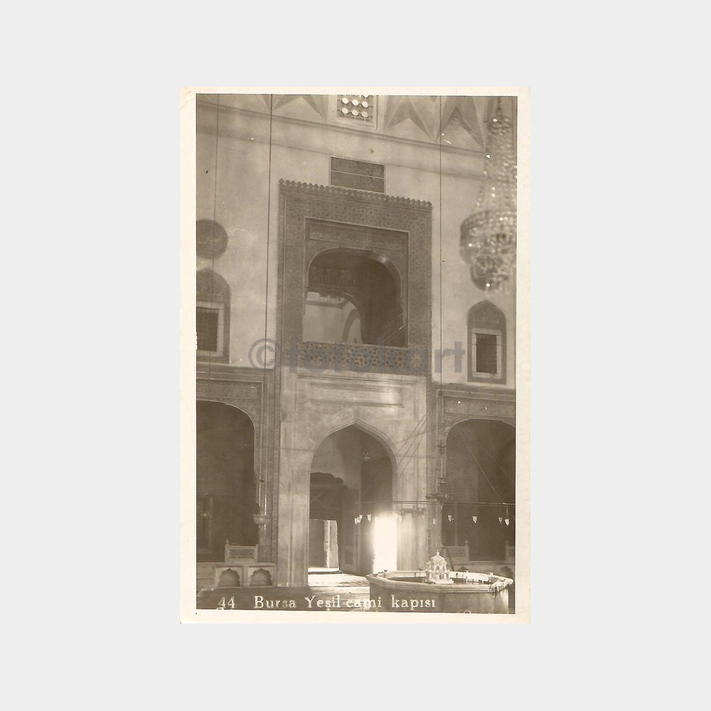 Bursa Yeşil Camii Kapısı Fotokart