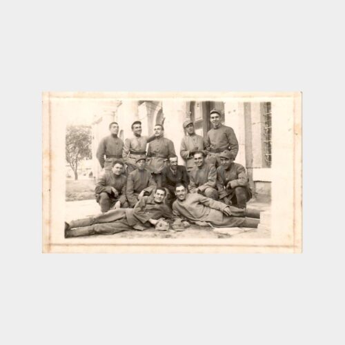 1944 Çankırı Piyade Okulu Askerler Toplu Fotoğraf