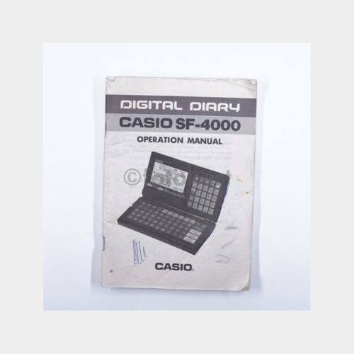 Casio SF-4000 Cep Bilgisayarı Kullanım Kılavuzu