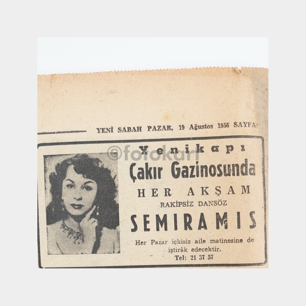 1951 Dansöz Prenses Semiramis, Almanya Fotoğraf Stüdyoları Büyük Boy Albüm - Görsel 6
