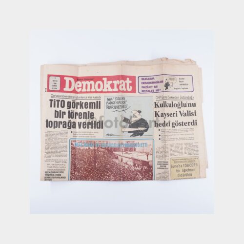 Demokrat Gazetesi, 9 Mayıs 1980