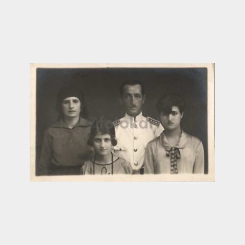 1929 Denizci ve Ailesi Stüdyo Fotoğraf