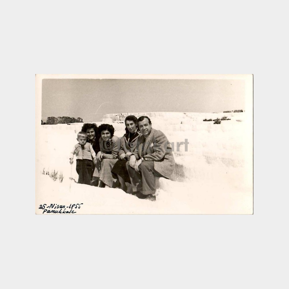 1955 Denizli Pamukkale 5 Adet Fotoğraf - Görsel 2