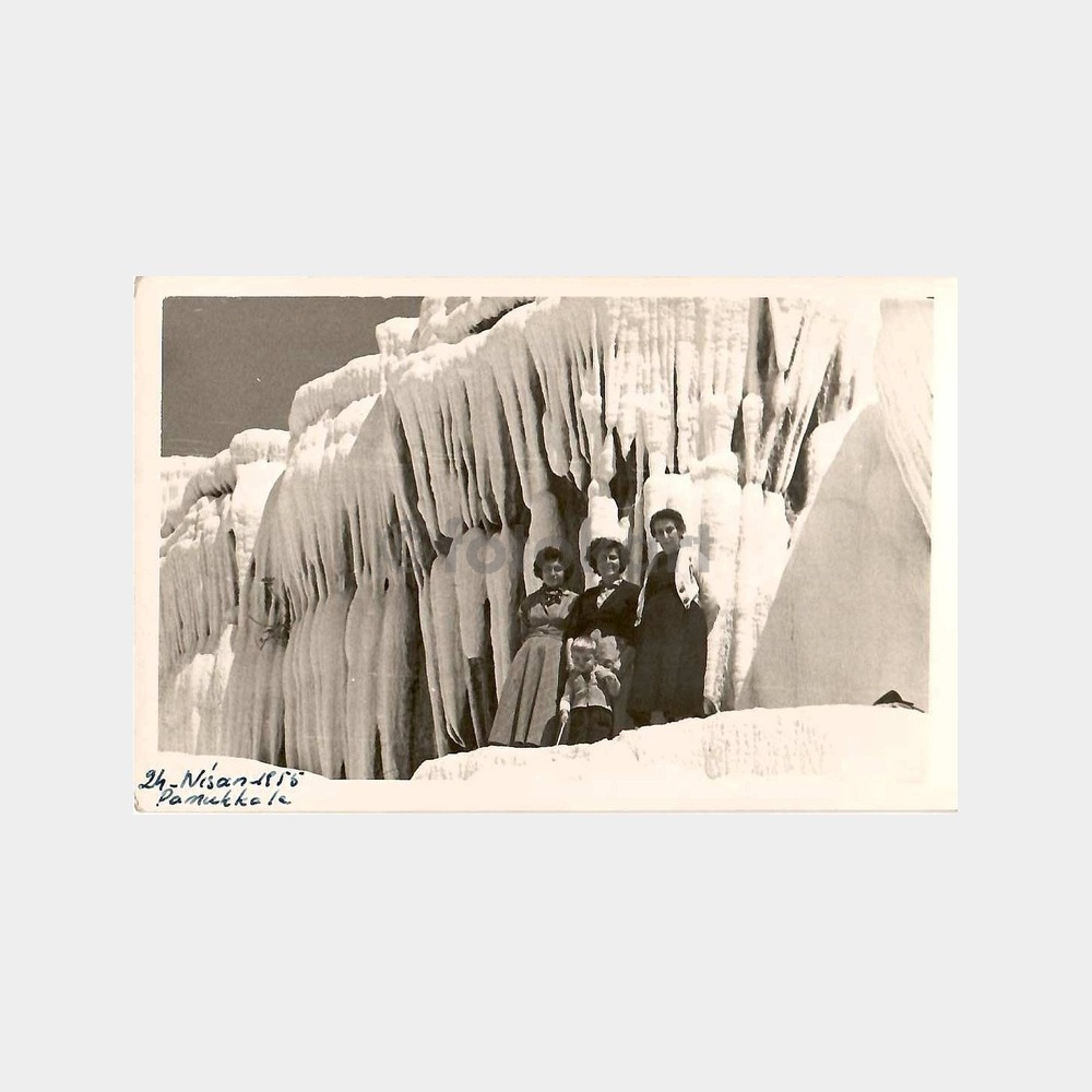 1955 Denizli Pamukkale 5 Adet Fotoğraf - Görsel 5