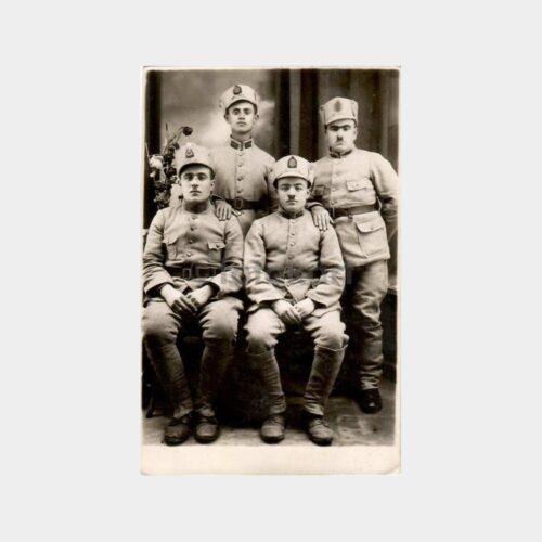 1933 Dört Asker Hatıra Fotoğraf