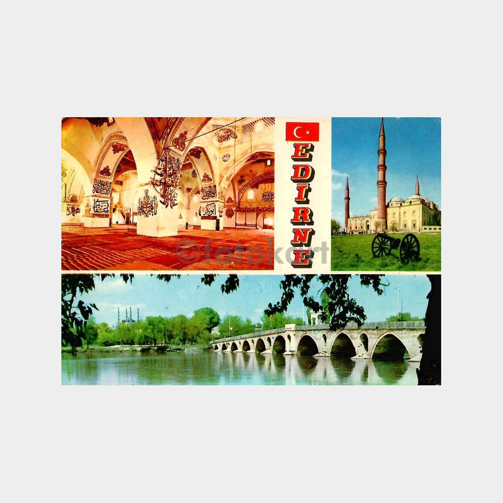Edirne 3 Görünüş Kartpostal