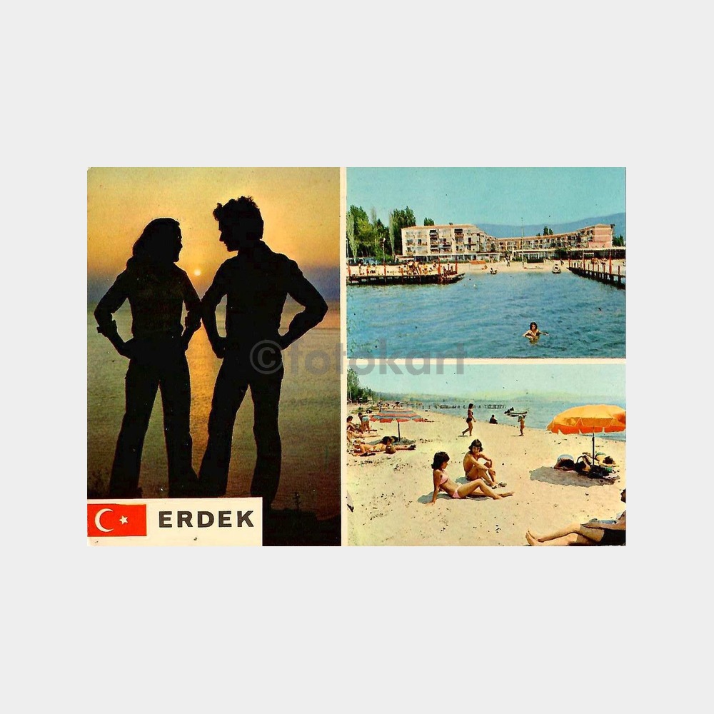 Erdek 3 Görünüm Damgalı Kartpostal