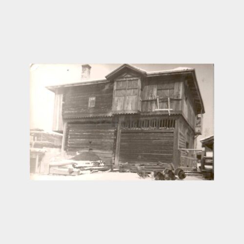 1968 Eski Bina Kış Manzarası Fotoğraf