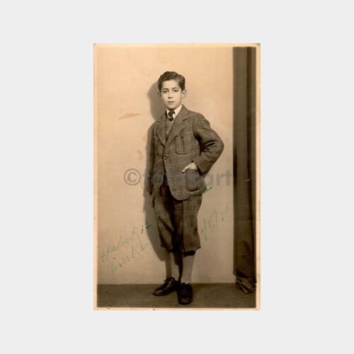 1934 Foto Şen - Genç Delikanlı Fotoğrafı