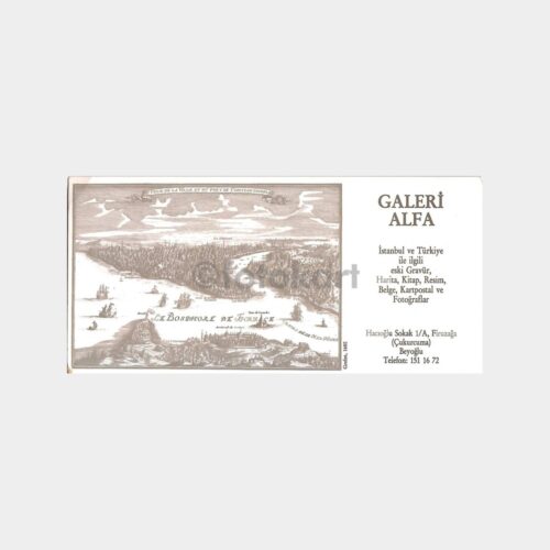Galeri Alfa İstanbul Harita Gravür Kart