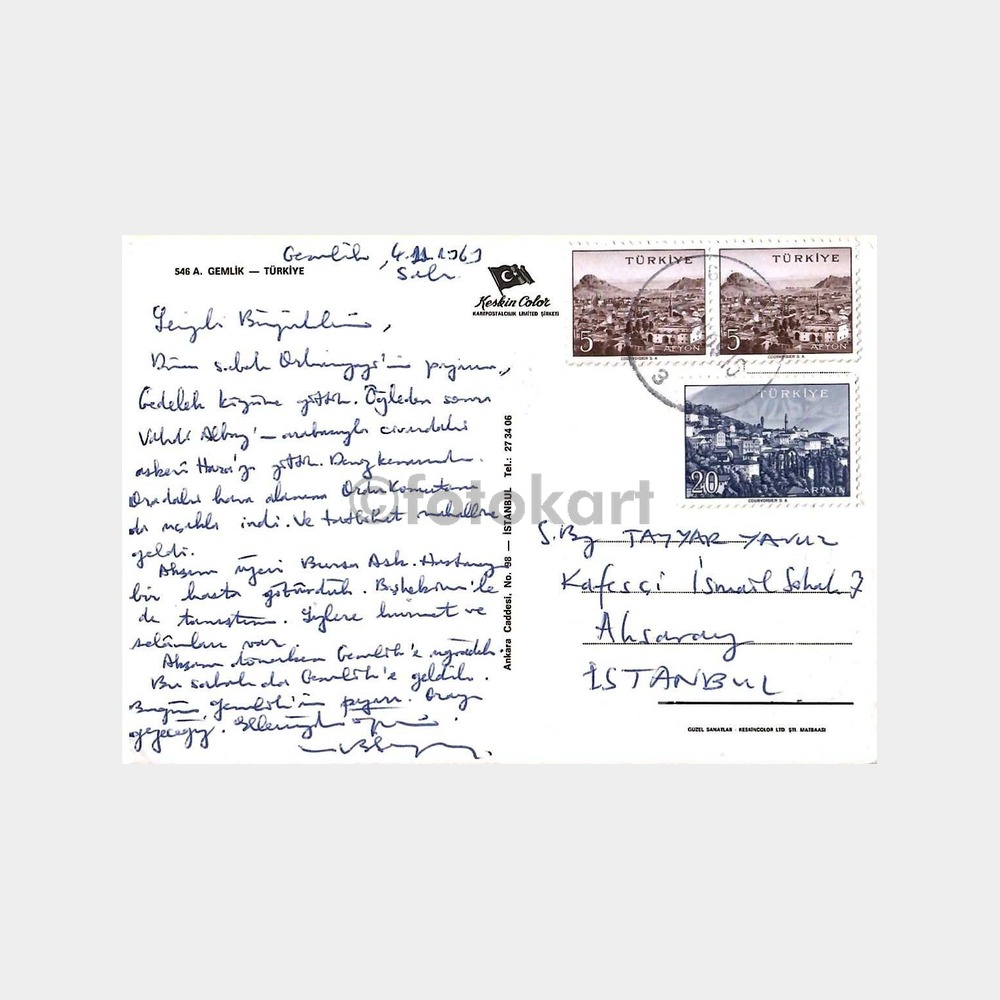 Gemlik Genel Görünüş Kartpostal - Görsel 2