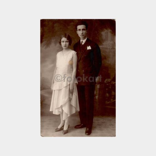 1931 Genç Nişanlılar Stüdyo Fotoğraf