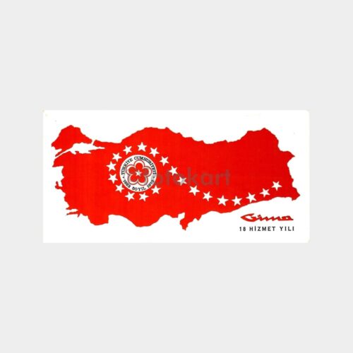 1973 Gima Ankara 50. Yıl Tebrik Kartı