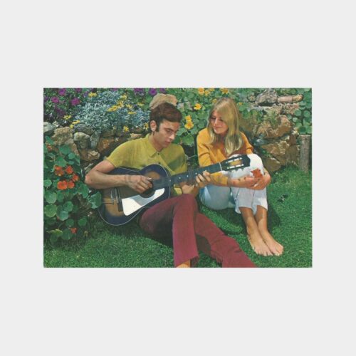 Gitar Çalan Sevgililer Tematik Kartpostal