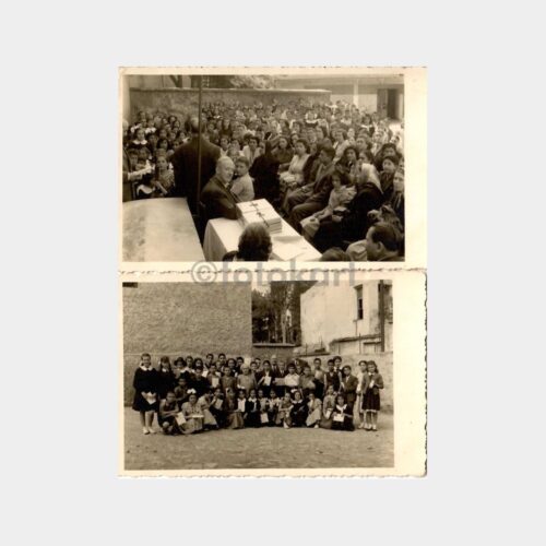 1952 Hacı Selim Ağa İlkokulu Diploma Töreni 2 Adet Fotoğraf