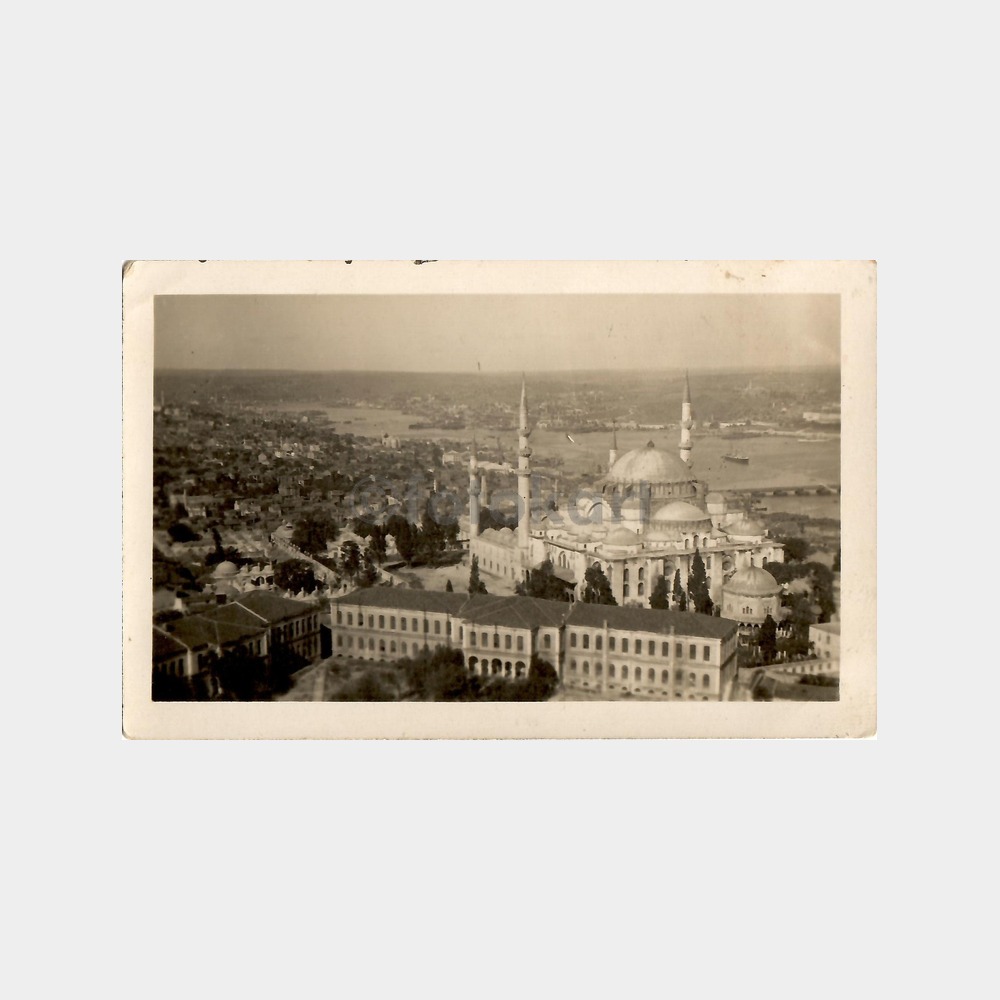 Haliç Süleymaniye Camii ve İstanbul Üniversitesi Kartpostal