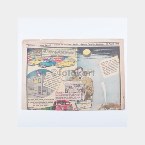 Hürriyet Gazetesi Yılbaşı İlavesi - Karikatürlü, 31 Aralık 1951