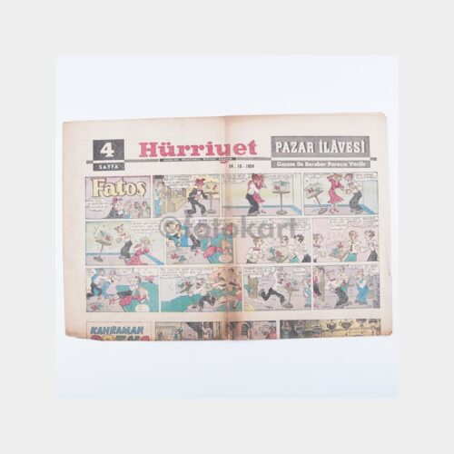 Hürriyet Pazar İlavesi - Karikatürlü, 24 Ekim 1954