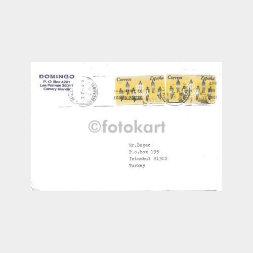 1994 İspanya Otomat Pullu Damgalı Zarf