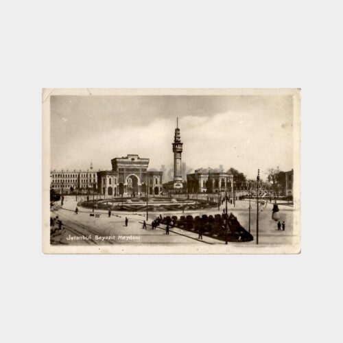 1933 İstanbul Beyazıt Meydanı Fotokart