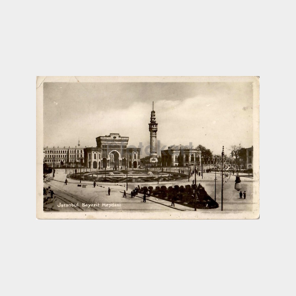 1933 İstanbul Beyazıt Meydanı Fotokart