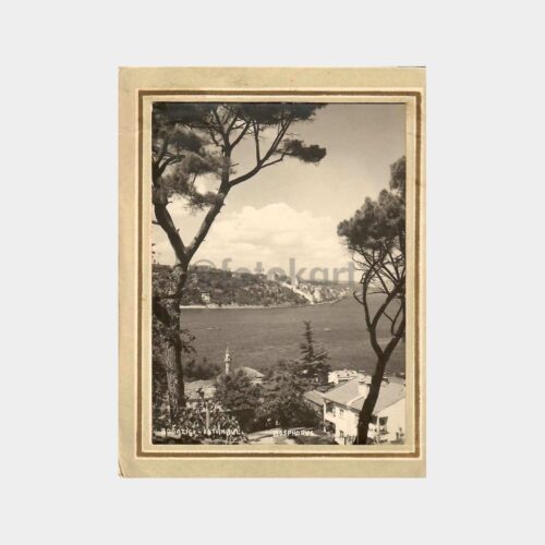 1963 İstanbul Boğaziçi Rumeli Hisarı Fotokart