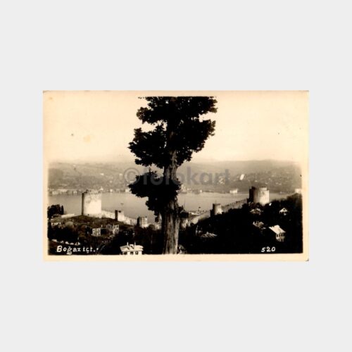 1936 İstanbul Boğaziçi Rumeli Hisarı Fotokart