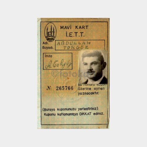 1981 İstanbul İETT Mavi Kartı