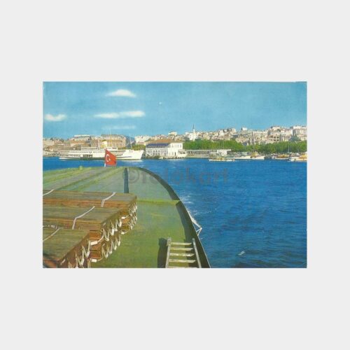 İstanbul Kadıköy Rıhtım Görünüm Kartpostal