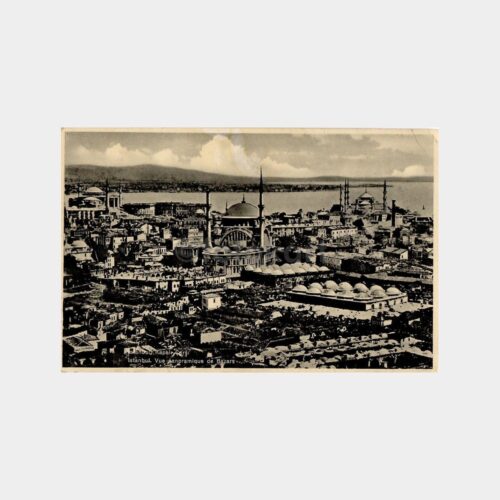 1943 İstanbul Kapalıçarşı Görünüm Kartpostal