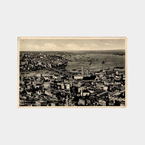 İstanbul Liman Manzarası - Isaac M. Ahitouv Kartpostal