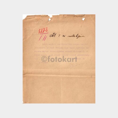 1955 İstanbul Valilik Noter Yazısı
