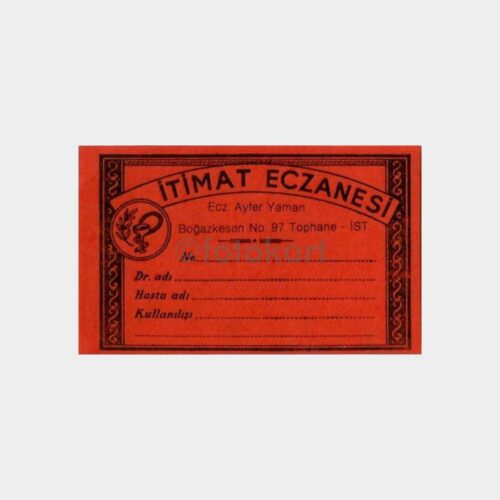 İtimat Eczanesi Efemera