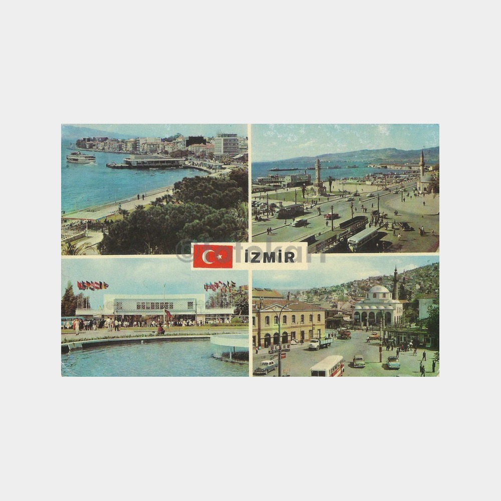 İzmir 4 Görünüş Kartpostal