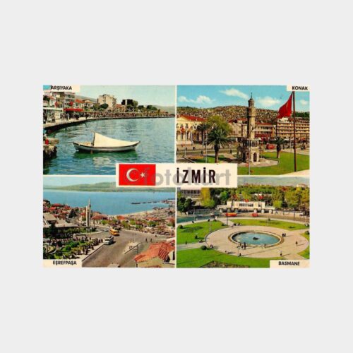 İzmir 4 Görünüş Kartpostal