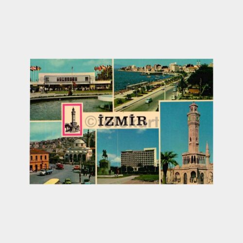 İzmir 5 Değişik Görünüş Kartpostal